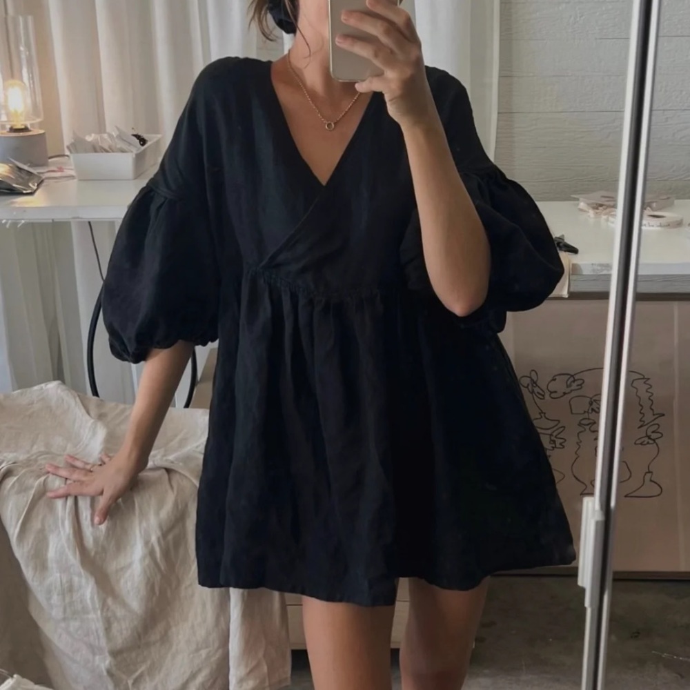 Marlow and Mae Linen Harp Dress